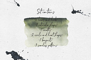 Leaves and watercolor shapes, a Decorative Illustration by Maria's little shop (Thumbnail 2 of 10)