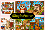 Cozy Animal Autumn Bold & Easy Color, an Animal Illustration by Design Zone (Thumbnail 2 of 4)