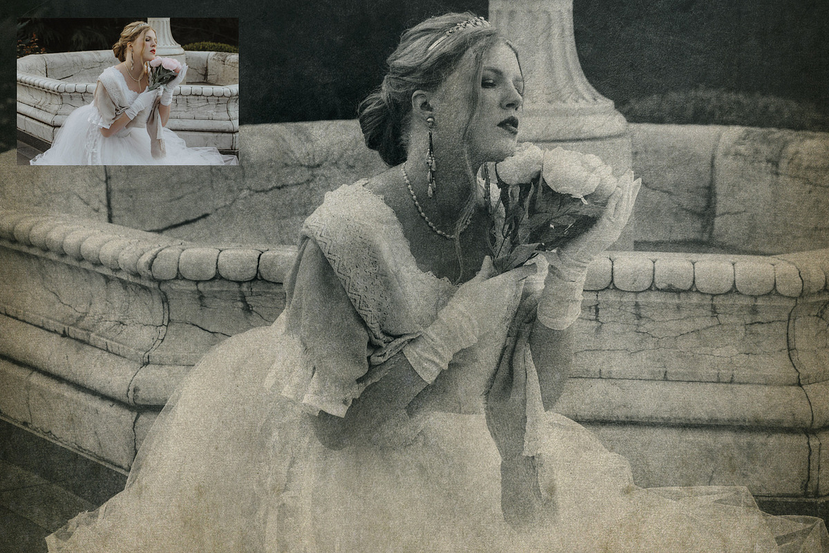 Vintage Old Photo Effect, a Brushes & More by Creativetacos (Photo 2 of 6)