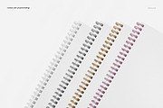 A4 Vertical Spiral Notebook Mockup, a Stationery Template by creatsy5 (Thumbnail 9 of 12)