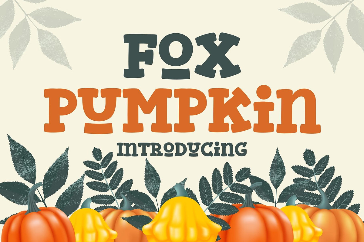 Fox Pumpkin Font, a Slab Serif Font by Fox7 By Rattana (Photo 1 of 10)
