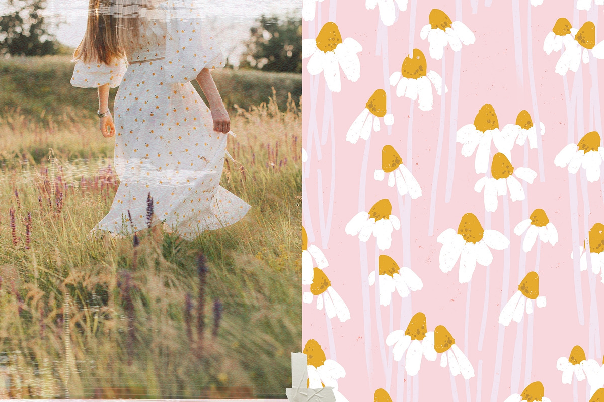 Soft Blossom Floral Patterns, a Pattern Graphic by PaperJamLab (Photo 5 of 13)