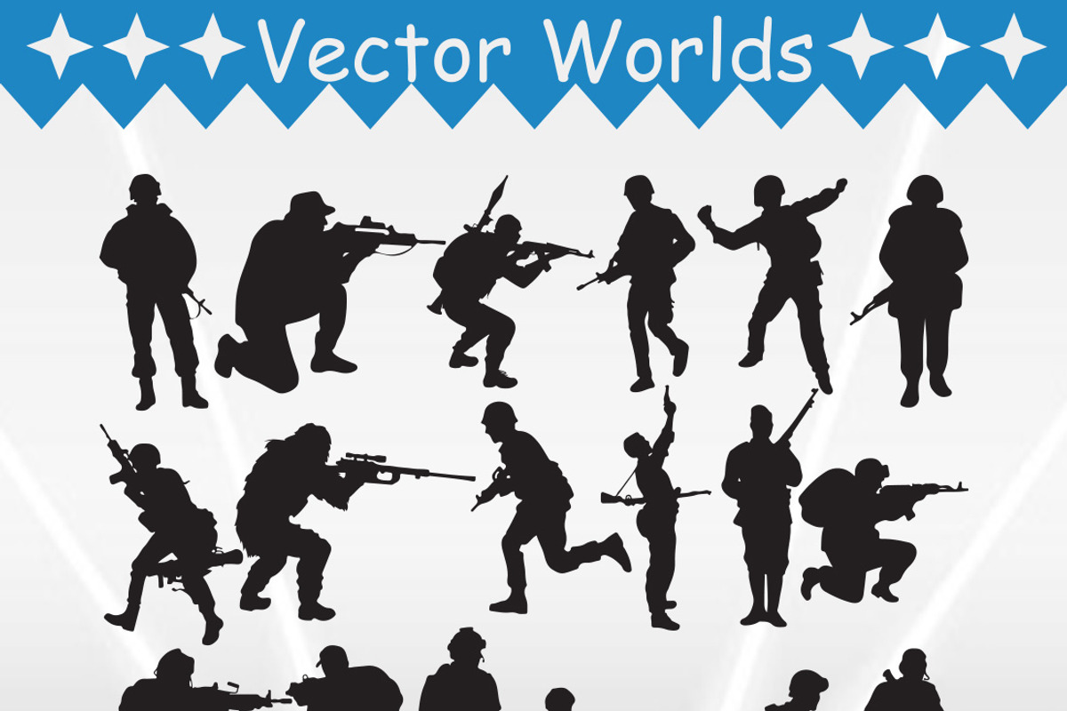 Soldiers Svg, Army, Navy Svg, an Object Graphic by VectorWorlds (Photo 2 of 3)