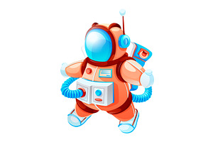 Cartoon Astronaut Vector