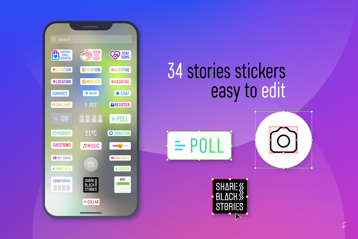 Instagram Mockup Bundle, a Social Media Template by karnofff (Photo 4 of 15)