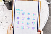Online Music | 16 Thin Line Icons, an Outline Icon by Alex Blogoodf (Thumbnail 10 of 11)