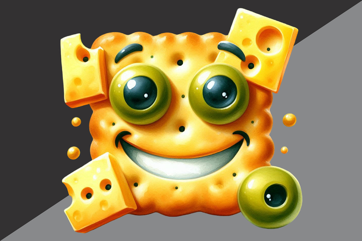 Funny Cracker Watercolor Clipart, an Illustration by Black Bird Studio (Photo 6 of 6)