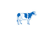 Vector Bovine Graphics, an Animal Illustration by Dorey Kronick Art&Design (Thumbnail 3 of 19)
