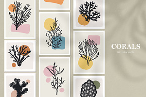Corals and seaweed posters, wall art, a Decorative Illustration by Good Studio