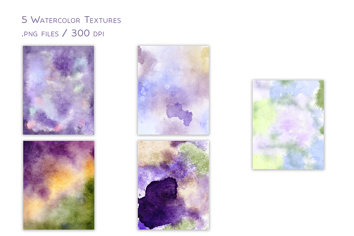In Violet Watercolor Set, a Decorative Illustration by Aurella Art (Photo 16 of 17)