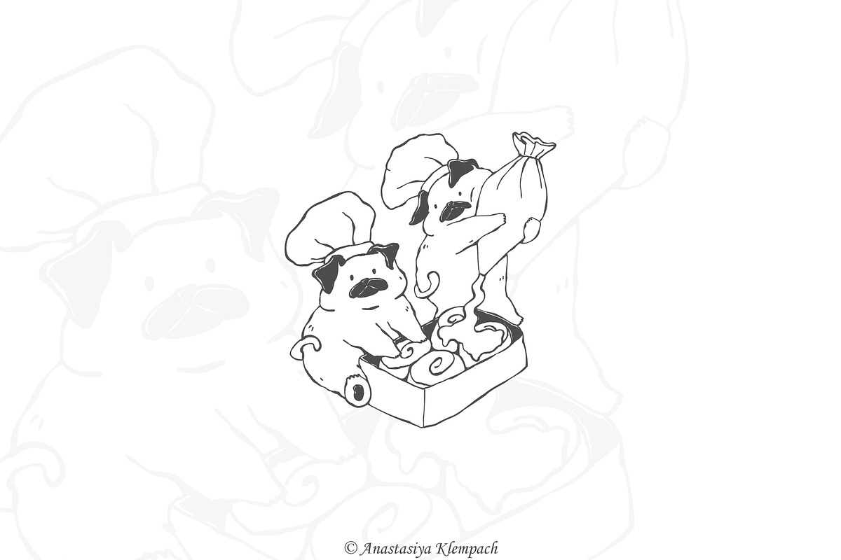 Hand Drawn Bakery Clipart, an Illustration by Anastasiya Klempach (Photo 2 of 8)