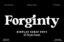 Forginty Serif Font