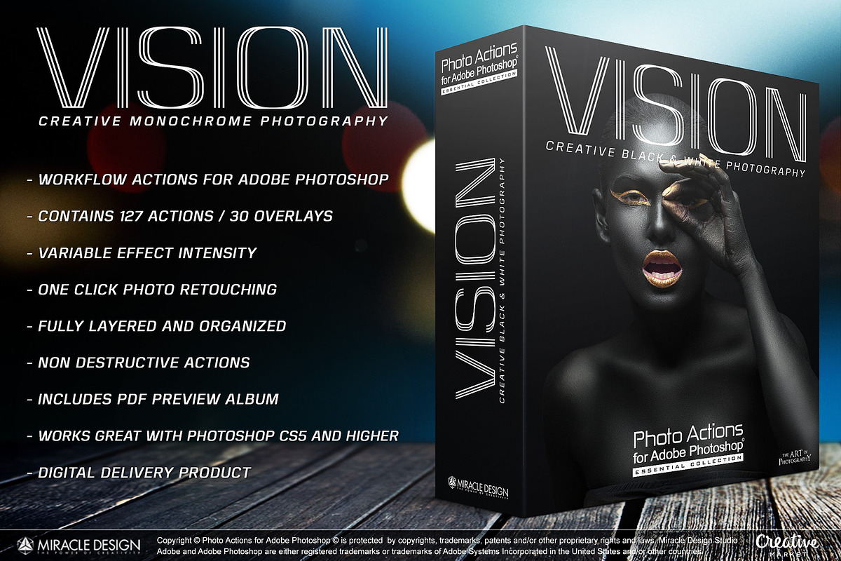 Actions for Photoshop / VISION, an Action Add-On by Miracle_Design (Photo 1 of 44)