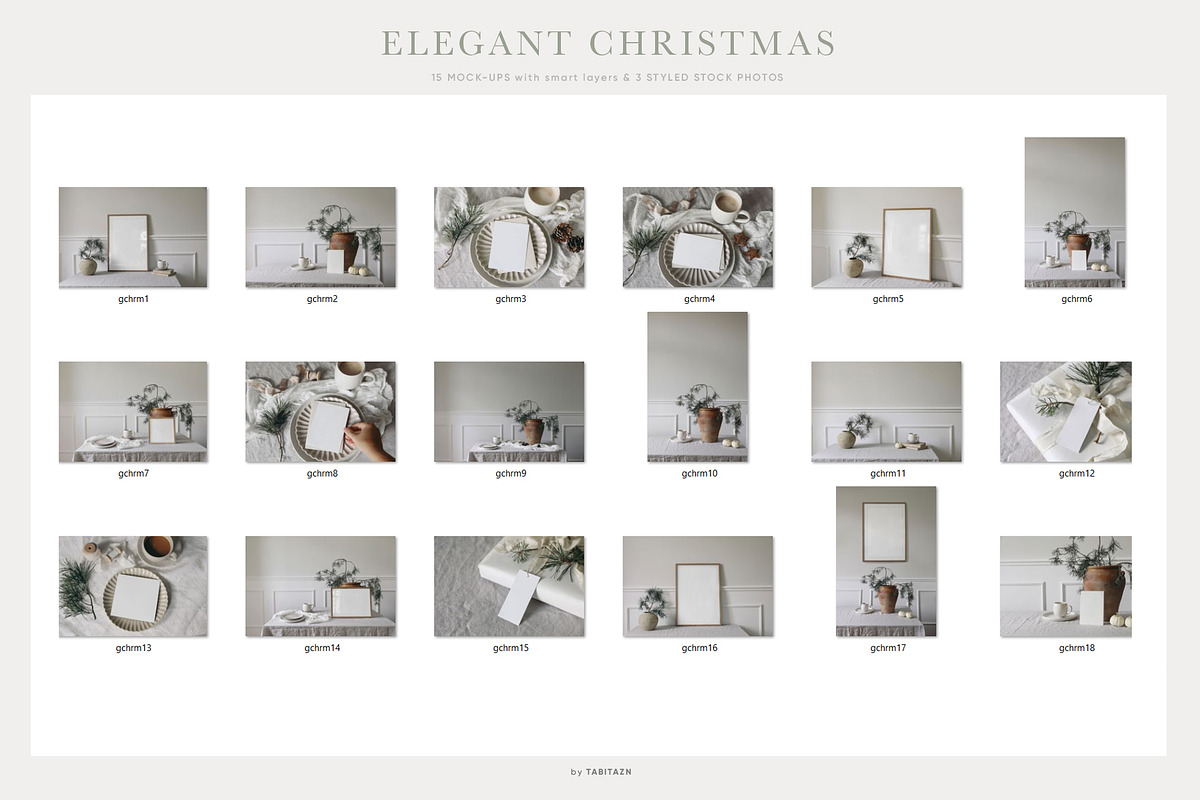 Elegant Christmas mockups & photos, a Household Mockup by Tabita's shop (Photo 9 of 10)