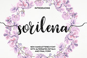 Sorilena Script, a Script Font by Creamy Script (Thumbnail 1 of 5)