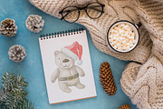 Merry Christmas watercolor set, an Illustration by My watercolor shop (Thumbnail 3 of 3)