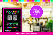Neon Scan to Pay Sign, a Stationery Template by SunshineStudioBoutique (Thumbnail 8 of 10)