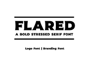 Flared - a logo font or brand font, a Font by Little Type Factory (Thumbnail 1 of 8)