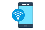 Wifi Flat Icon, a Duotone Icon by Pexelpy (Thumbnail 1 of 2)
