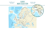 Europe Maps Collection, an Education Illustration by Illustrationsforteachers (Thumbnail 8 of 8)