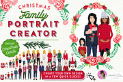 Christmas - Family Portrait Creator, an Illustration by Lauren Lesley Studio (Thumbnail 1 of 14)