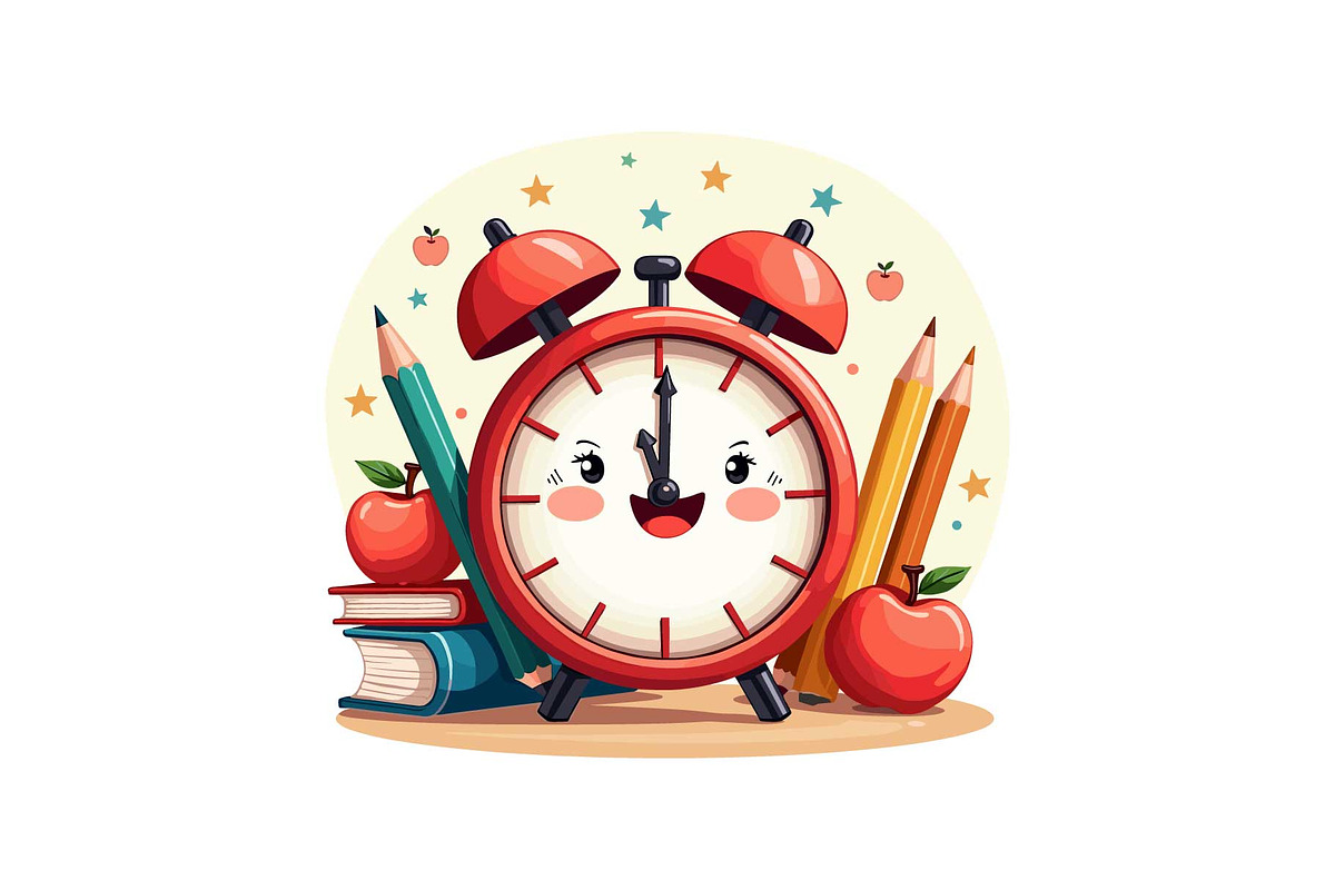 School Clock & Books Set, an Object Graphic by yasushie (Photo 13 of 13)