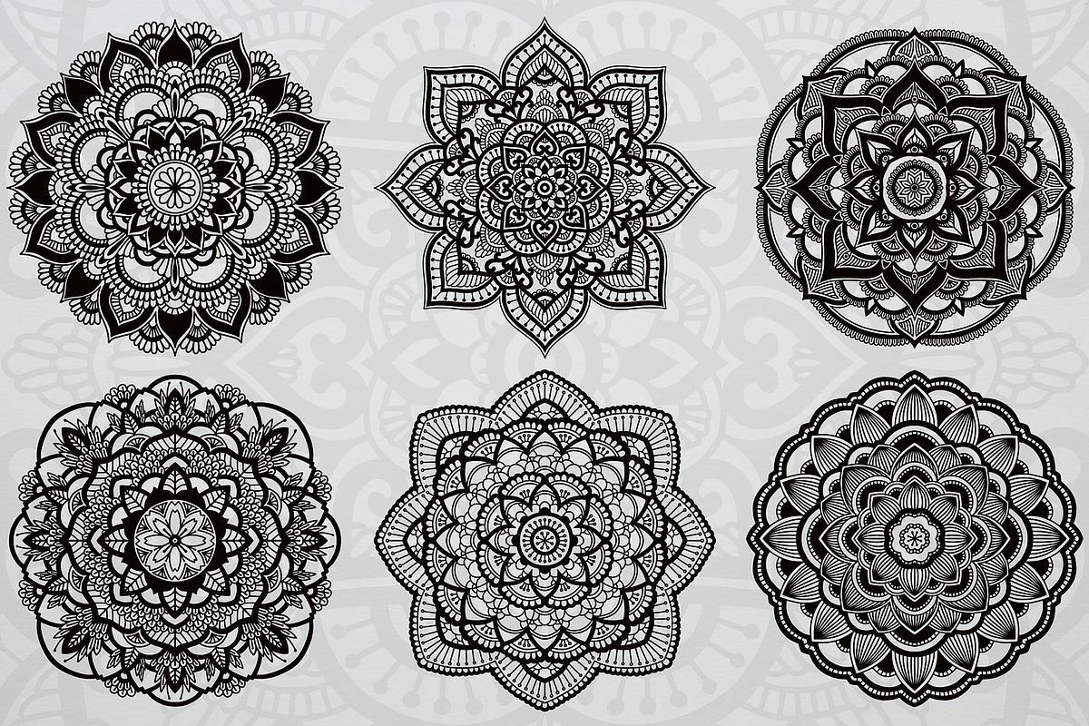 Mandalas set, a Decorative Illustration by Krolja (Photo 5 of 9)