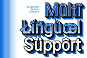 Campeno 3D, a Sans Serif Font by Craft Supply Co. (Thumbnail 3 of 8)