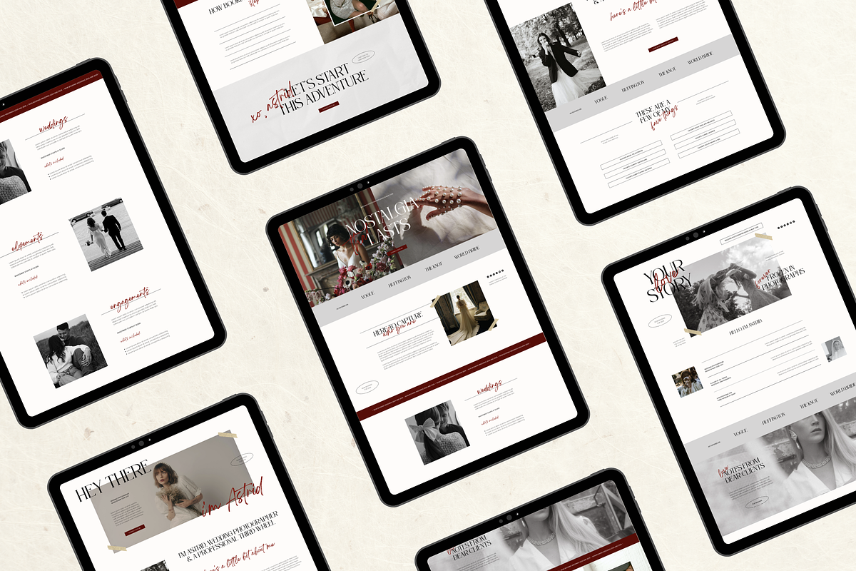 Wix Website Template Photography, a Wix Template by Branding Babe Co. (Photo 4 of 10)