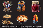 Happy Thanksgiving Elements Clipart, an Illustration by RobertsArt (Thumbnail 7 of 7)