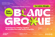Blanc Groove Inktrap, a Sans Serif Font by Godbless Studio (Thumbnail 1 of 12)