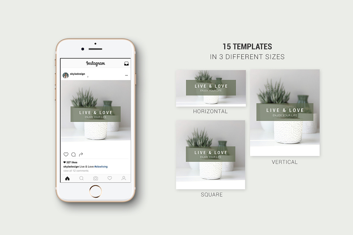 Social Media templates images & font, a Social Media Template by Angele Kamp (Photo 2 of 9)