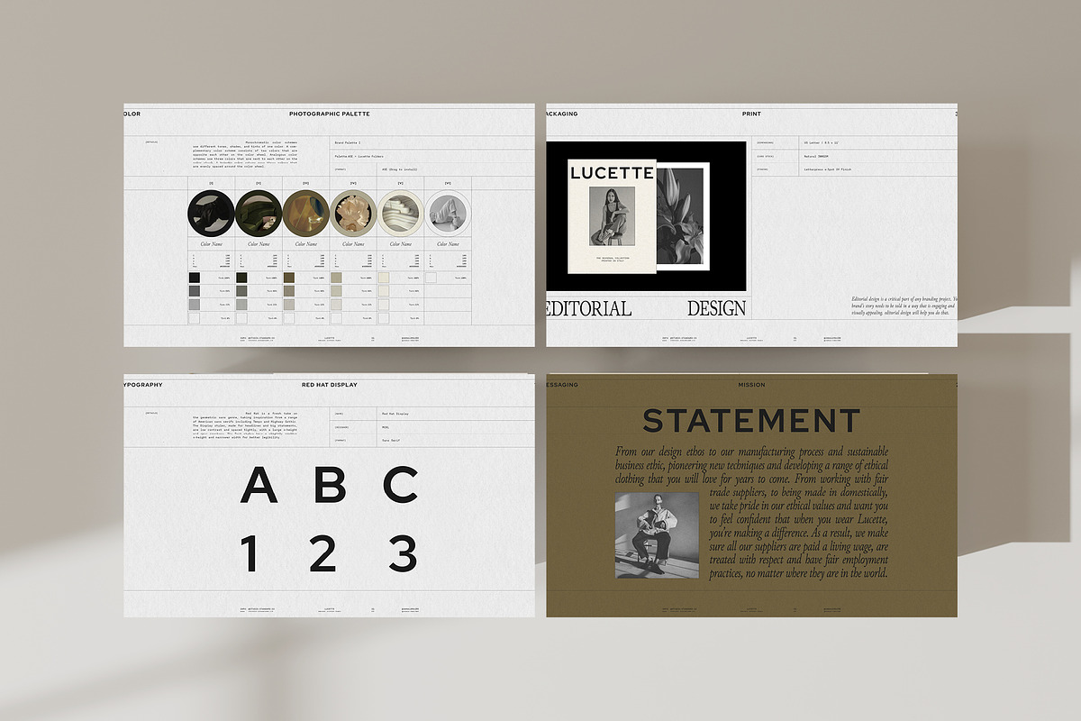 Lucette | Brand Guidelines, a Presentation Template by Studio Standard (Photo 8 of 12)