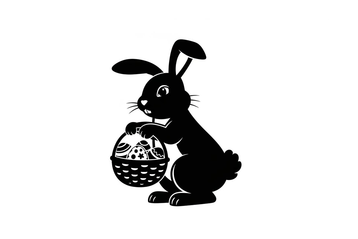 Cute Easter Bunny Silhouette bundle, an Illustration by Artivon (Photo 31 of 51)