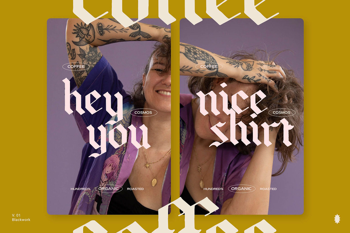 Blackwork Font, a Blackletter Font by Nomad Visuals