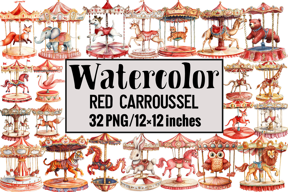 Red Carroussel, an Illustration by Design Market (Photo 1 of 3)