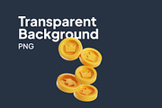 Coins 3D Icon Pack, an Object 3D Model by Nate Studios (Thumbnail 2 of 6)