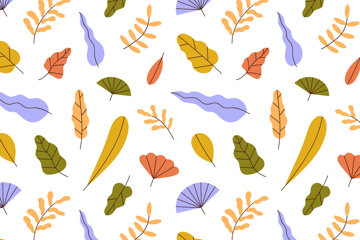 Modern floral seamless patterns set, a Pattern Graphic by Good Studio (Photo 3 of 10)