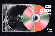 CD disk & case mockups, a Packaging Mockup by MixedArt (Thumbnail 1 of 13)