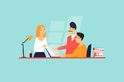 Teamwork, a Person Illustration by Podis (Thumbnail 3 of 5)