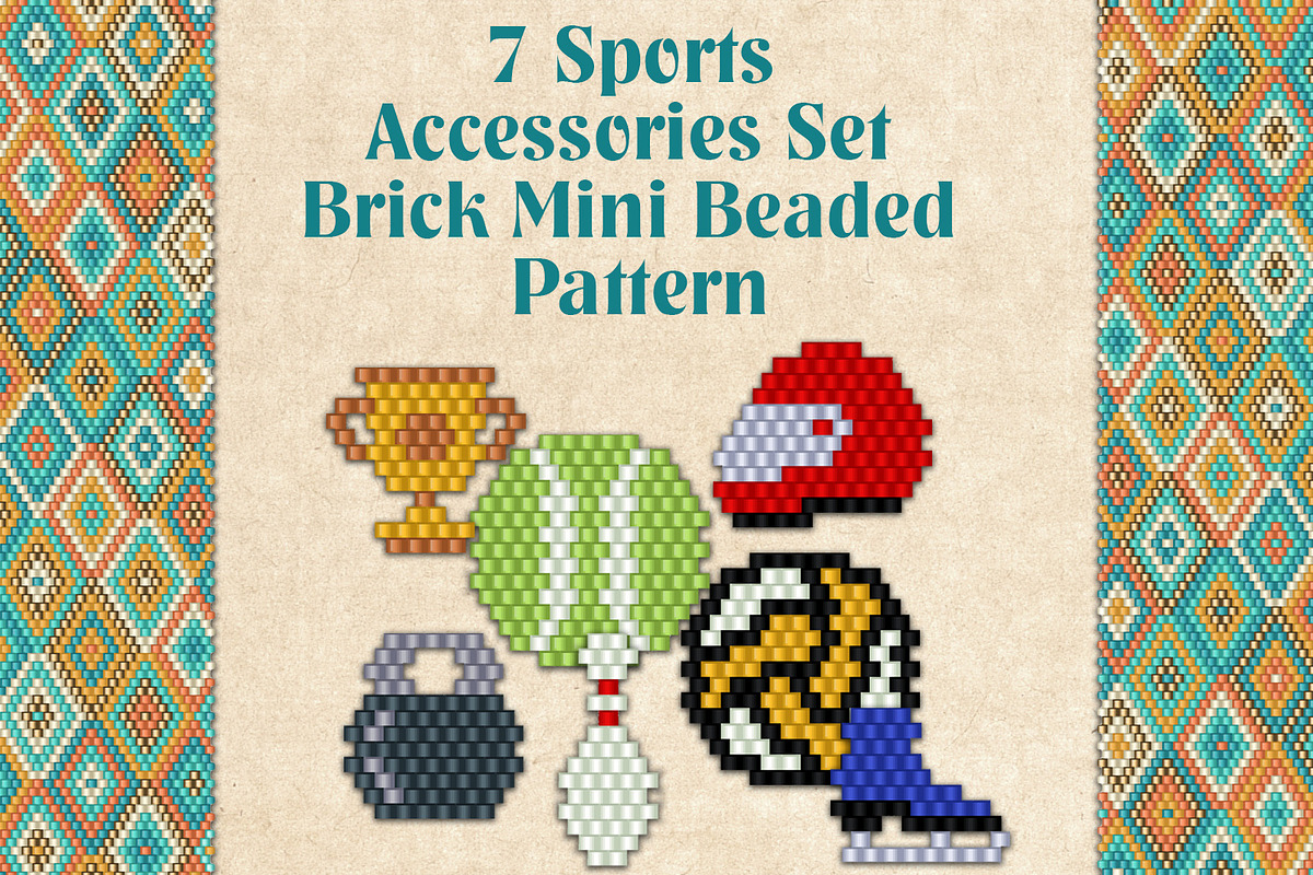 7 Sports Accessories Set, a Print Template by Kseniya-Omega (Photo 1 of 10)