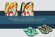Tropical Fruit Clipart & Patterns, a Decorative Illustration by StudioLapis (Thumbnail 6 of 6)