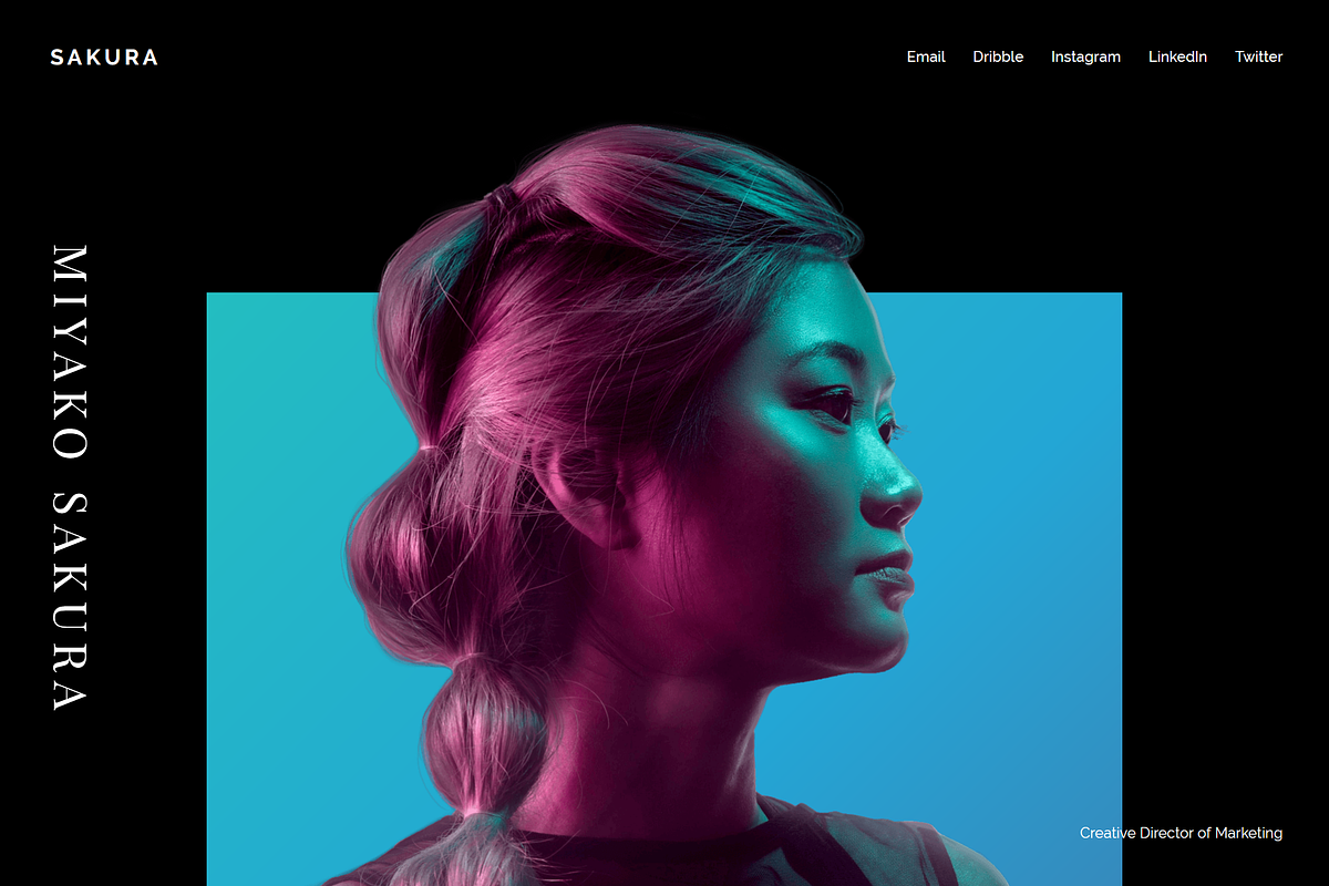 SAKURA - Minimal HTML CSS CV Resume, a HTML Template by AntonyChernianu (Photo 1 of 2)