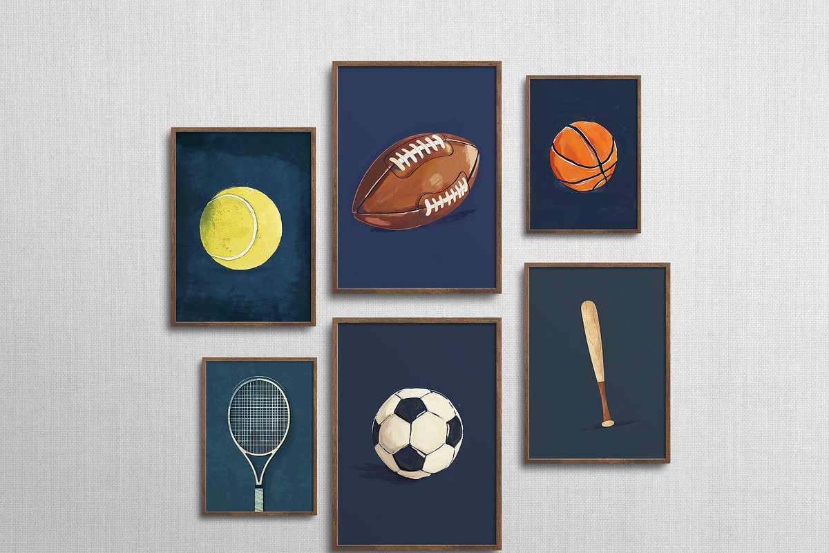 100 Retro Boys Room Wall Art Prints, a Graphic by Malunio (Photo 6 of 11)