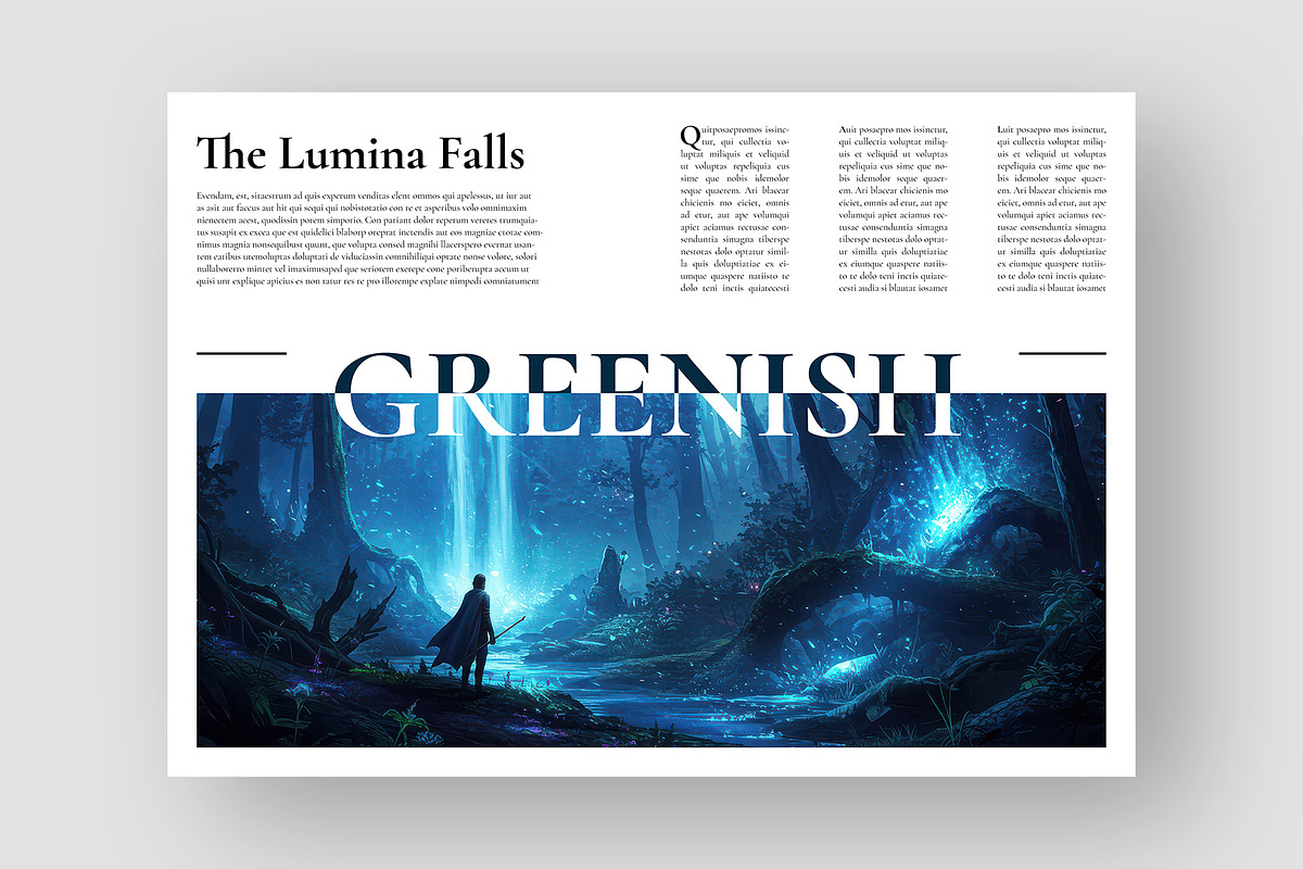 Enchanted Forest Magazine Template preview 5