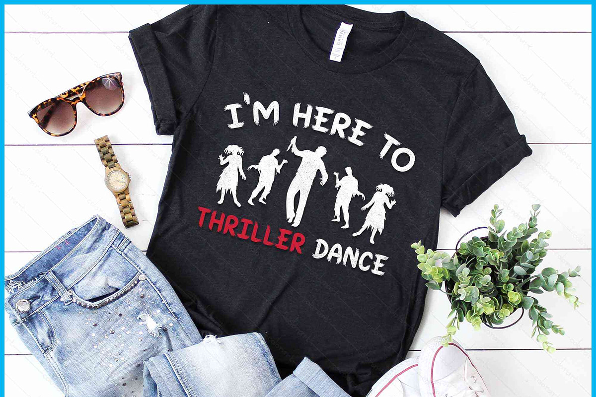 Here To Thriller Dance SVG PNG, an Object Graphic by Creativeusart (Photo 1 of 4)