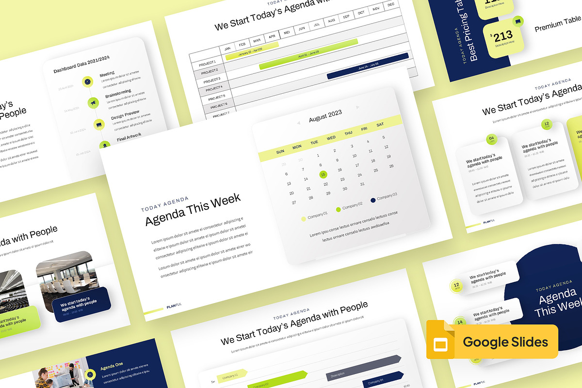 PLANFUL - Agenda Planner Slides, a Presentation Template by rgbryand (Photo 1 of 9)