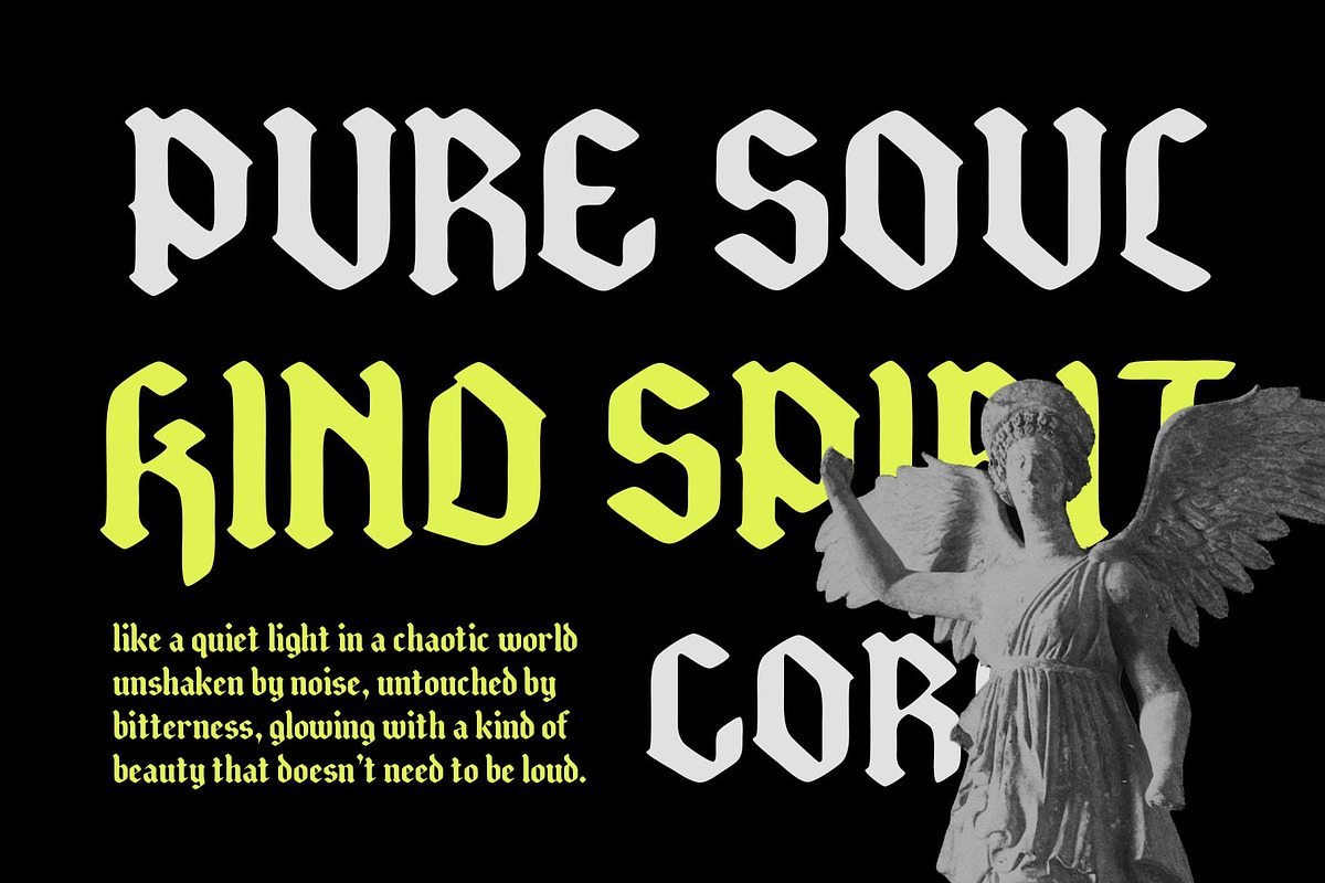 CS Savage Drawn, a Blackletter Font by Craft Supply Co. (Photo 2 of 8)