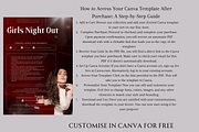 GIRLS NIGHT OUT FLYER TEMPLATE, a Flyer Template by Daring Digies (Thumbnail 3 of 3)