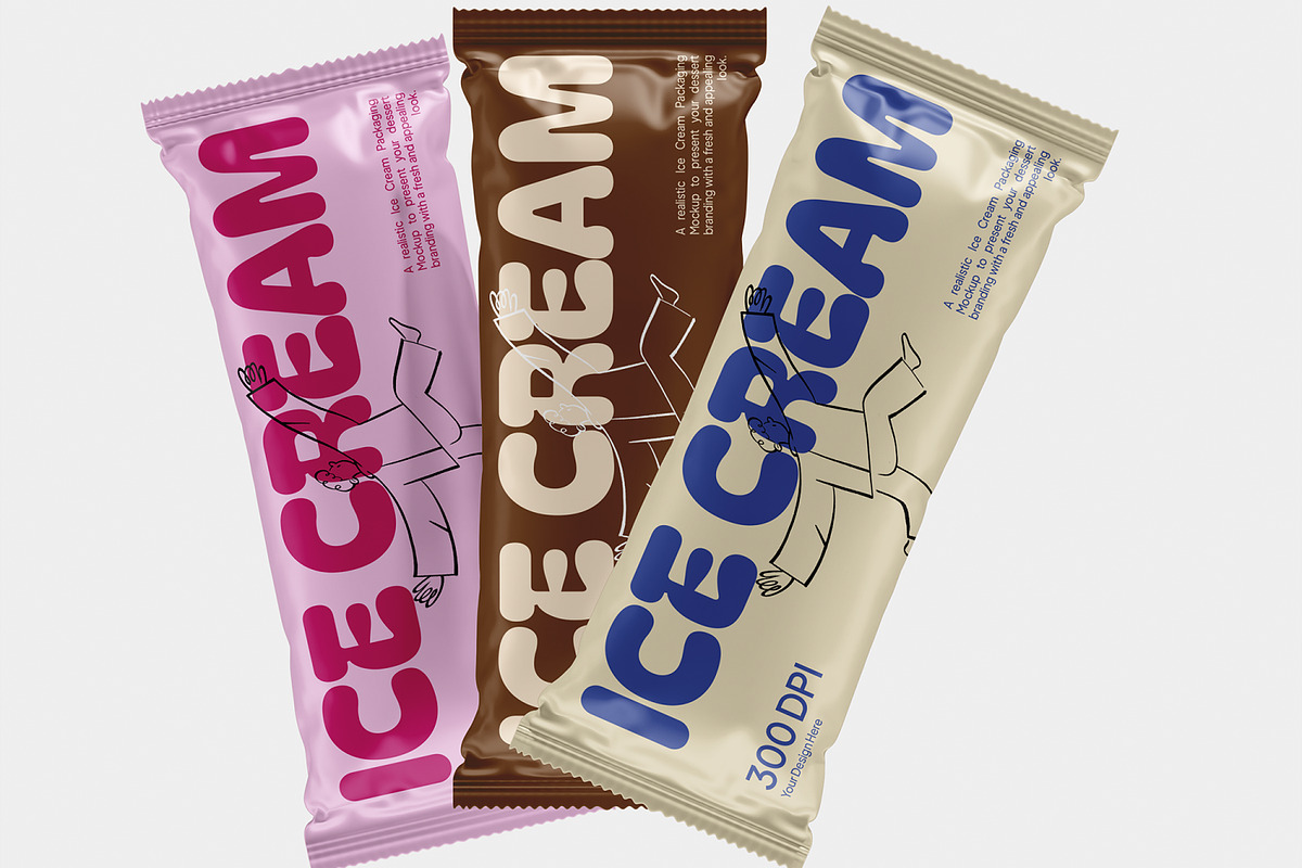 Ice Cream Packaging Mockup, a Packaging Mockup by Unerispace (Photo 2 of 5)